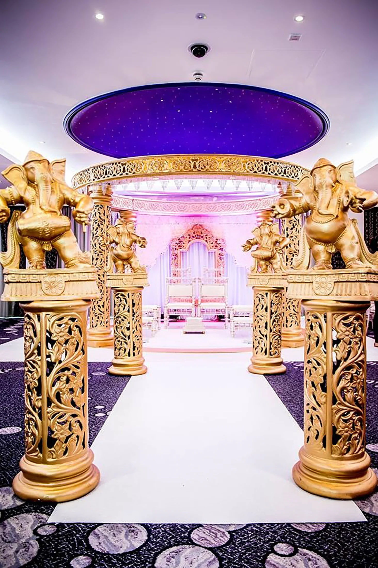 Signature wedding decor and mandap